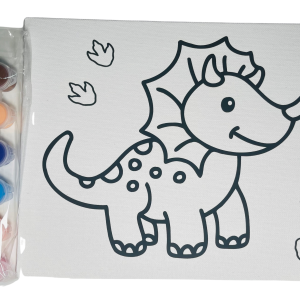 🦕 Dino Canvas Paint Kit for Kids